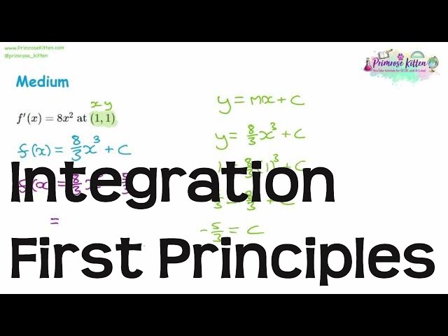 Integration | First Principles | Revision for Maths A-level and IB