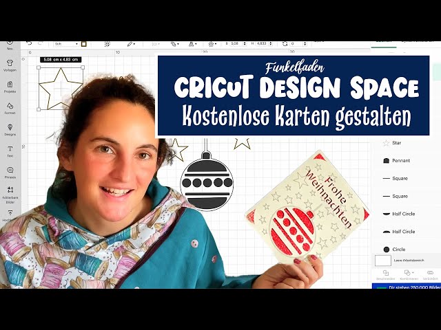 Lerne Karten gestalten im Cricut Design Space mit kostenlosen Formen / Insert Cards selber erstellen