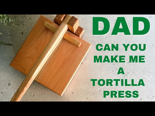I Made a Tortilla - Taco - Roti Press for my Son