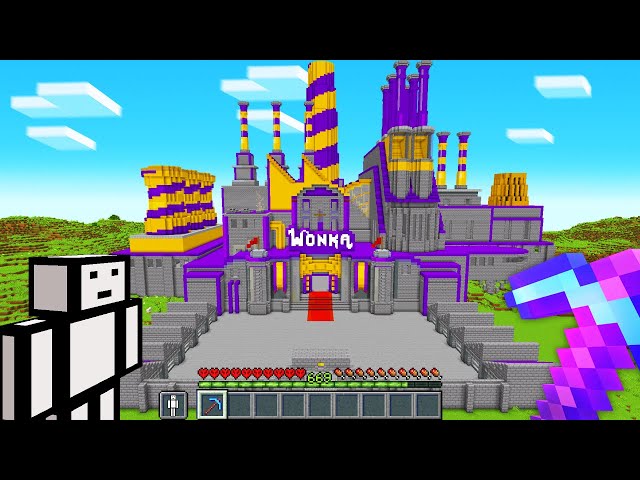 I Built WILLY WONKA's Chocolate Factory in Minecraft Hardcore!