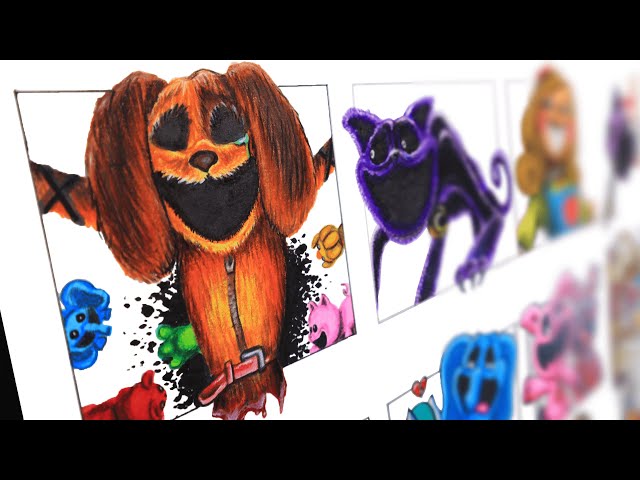 Drawing Sad Story Realistic and Cartoon Compilation | Poppy Playtime Chapter 3