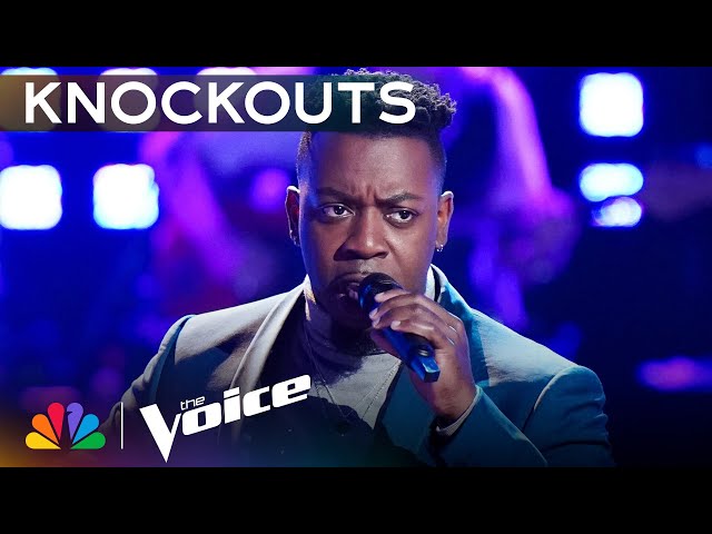 Stee Makes Hearts Soar with His Performance of Maxwell's "Pretty Wings" | The Voice Knockouts | NBC