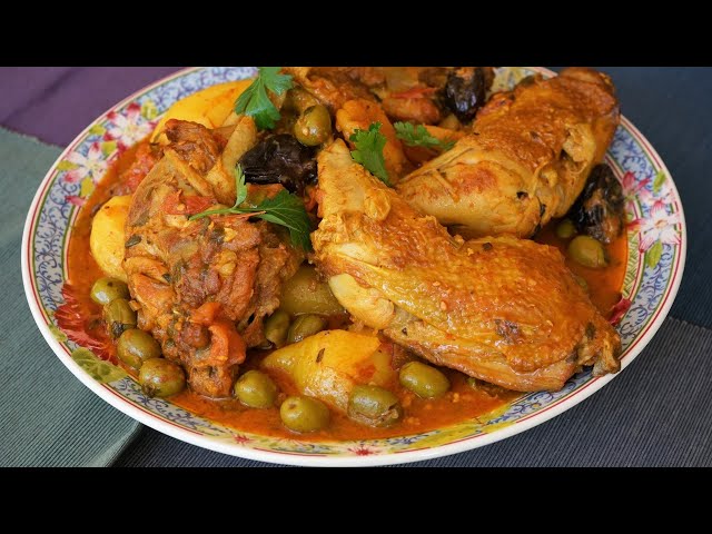 Chicken Tagine With Preserved Lemon, Olives And Dried Fruits