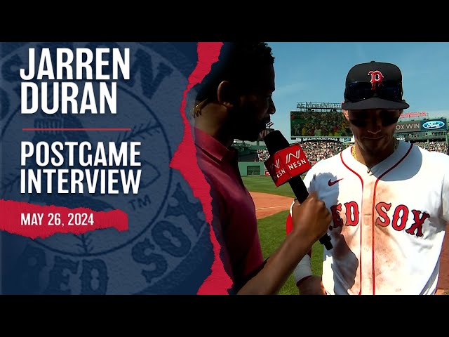 POST GAME PRESSER: Jarren Duran On Benches Clearing Argument Between Red Sox and Brewers