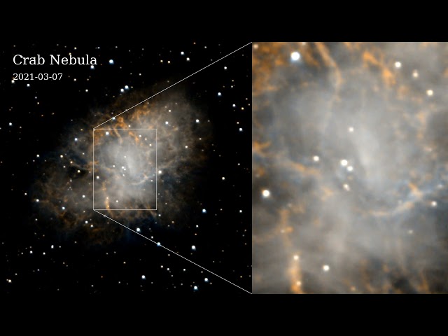 The changing Crab Nebula