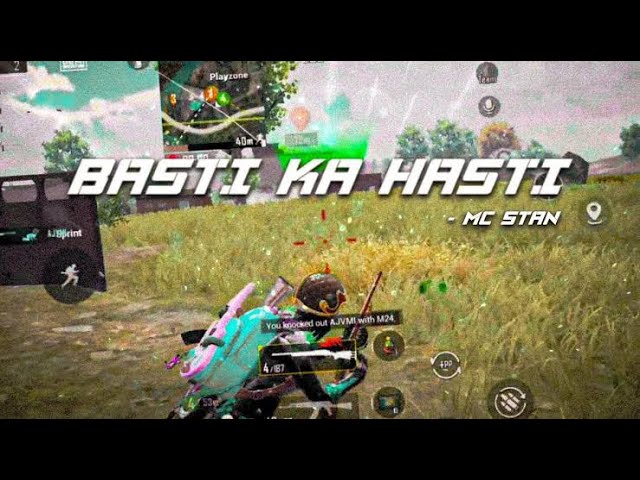 MC STAN- BASTI KA HASTI || BGMI CLUTCH MONTAGE | SHOTGUN CLUTCH |SOME GOLDEN HAND GRANEDES