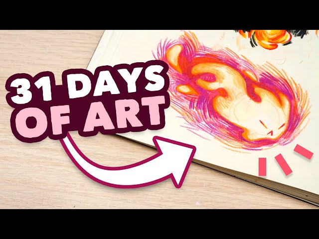 I Drew Every Day for a Month! // my results