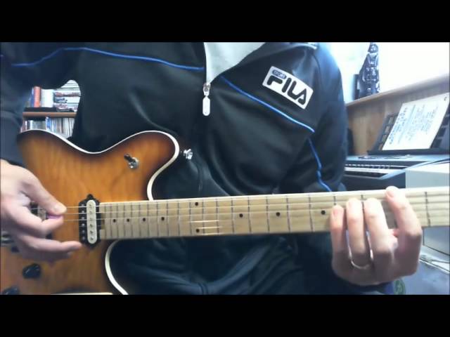 Loudness - Crazy Night - main riff - Guitar Instructional