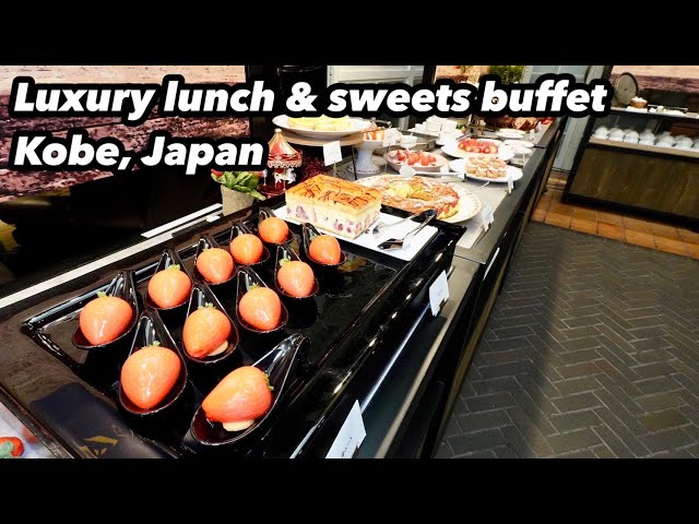 Luxury lunch & sweets buffet! at Kobe Kitano Hotel in Japan