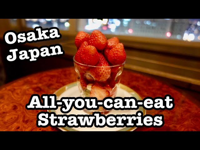 Evening high tea with all-you-can-eat strawberries at Courtyard by Marriott Shin-Osaka Station