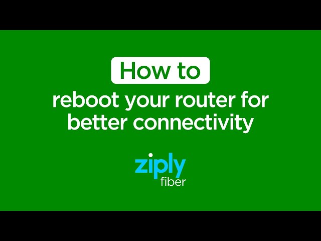 How to reboot your Ziply Fiber router
