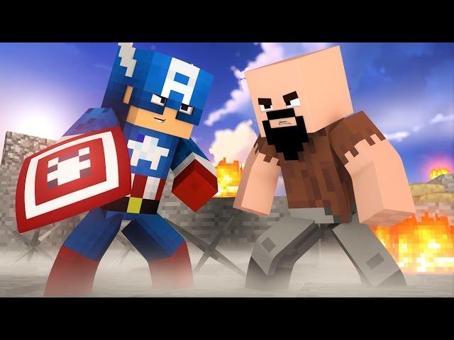 Minecraft: DUELO SEM MODS - CAPITÃO AMÉRICA vs NOTCH!