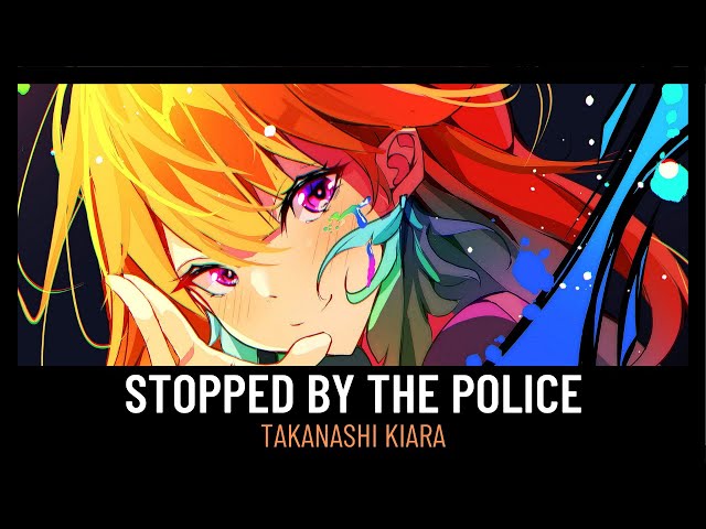 Kiara gets stopped and inspected by a policeman (in a game)