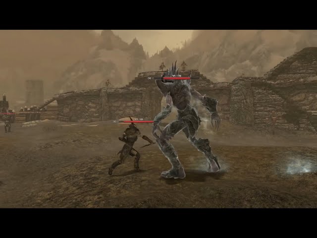 Skyrim Battles - Lurker Vindicators vs. Giants, Dwarven Centurions, and more