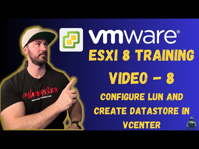 How to Configure LUN And Create Datastore In vSphere VMware Step by Step - VCP8-DCV 2024 | Video 8