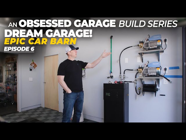 EPIC Car Barn Build Series | A DREAM Custom Garage - E6: Working On The Best Pressure Washer System!