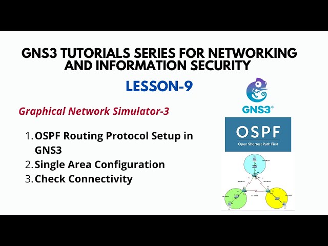 GNS3 Tutorial (9): OSPF Configuration in GNS3 Lab [Step-by-Step]