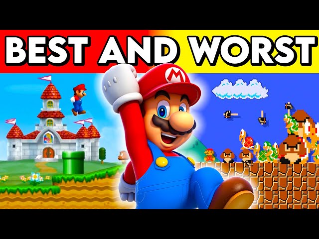 Ranking The Best and Worst Levels In Every Mario Game!