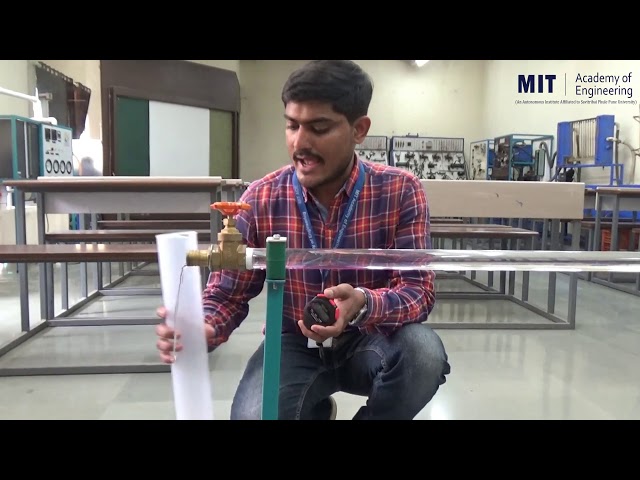 Reynold's Experiment to identify the type of flow