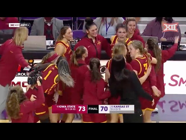 No. 9 Iowa State vs No. 25 Kansas State Women's Basketball Highlights