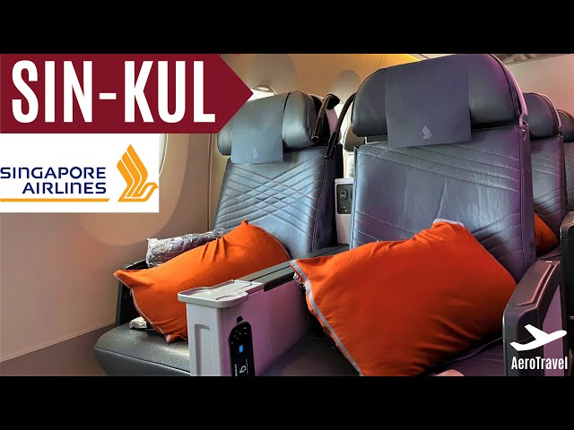 SINGAPORE AIRLINES PREMIUM ECONOMY SEAT | AIRBUS A350 | SINGAPORE - KUALA LUMPUR | TRIPREPORT UHD