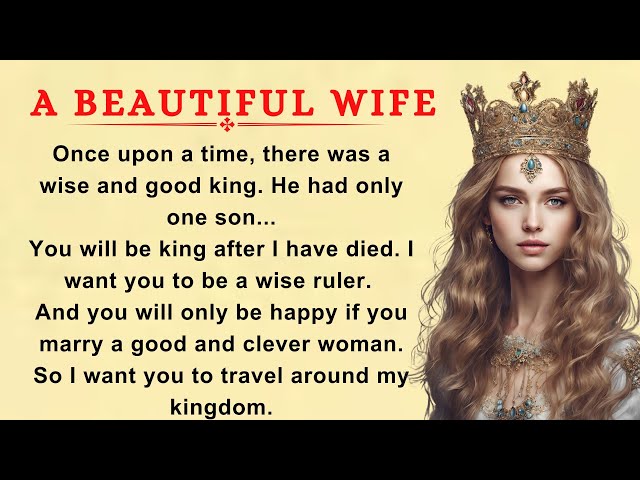 A Beautiful Wife || How To Improve English || English for Beginner || English Listening Practice