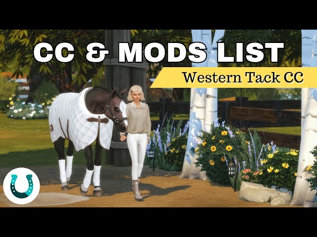 Sims 4 Horse Stable CC List - Western Riding Edition