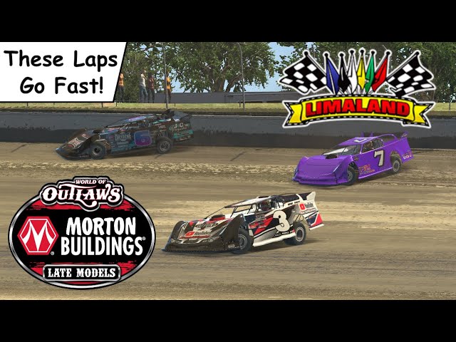 iRacing - Limaland - WoO Super Late Models - These Laps Go Fast!
