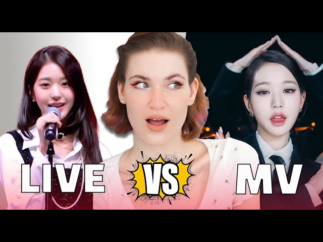 Now THIS surprised me....IVE - I AM (LIVE SINGING vs. MV)