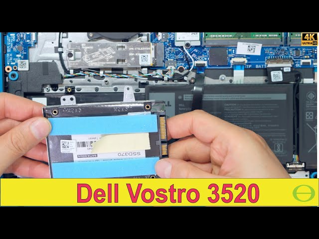 How to install an SSD Sata drive in the Dell Vostro 3520 laptop