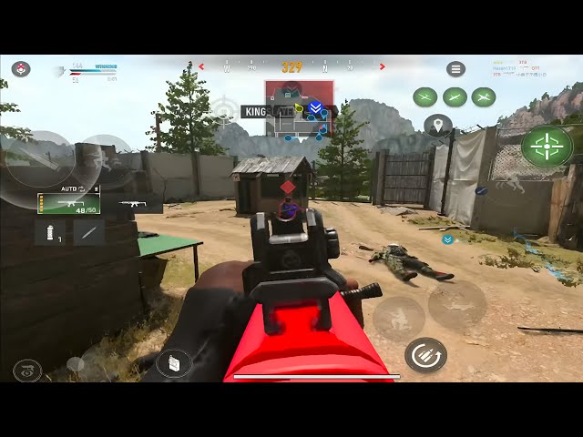 Warzone Mobile Multiplayer Gameplay 6 Finger HUD
