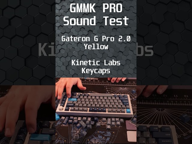 Keyboard ASMR: GMMK Pro Gateron G Pro 2.0 Yellow #shorts