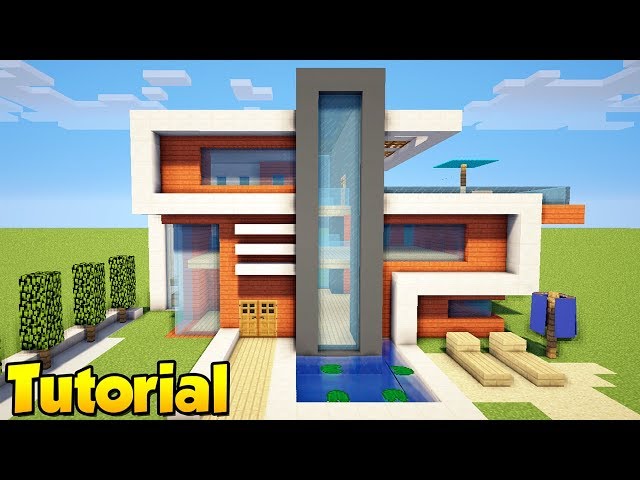 Minecraft: How to Build a Large Modern House Tutorial (#19)
