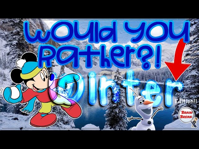 Would You Rather? Fitness (Winter Edition) ❄️ This or That ❄️ Winter Workout for Kids ❄️ PE