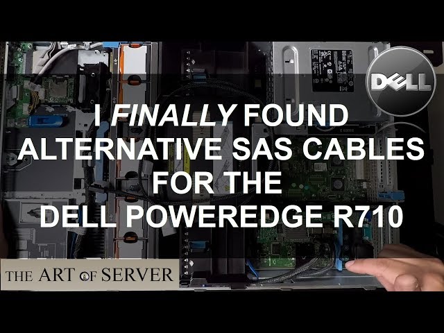 I FINALLY found alternative SAS cables for the Dell PowerEdge R710