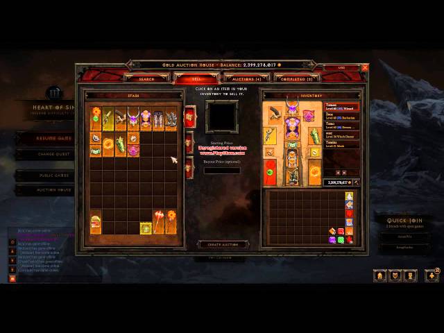 Diablo 3 1.07 CM/WW wizard 4-billion gold budget