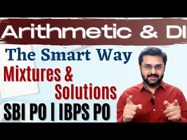 Mixture, Solution | SBI PO 2017 Online Classes #DAY 30