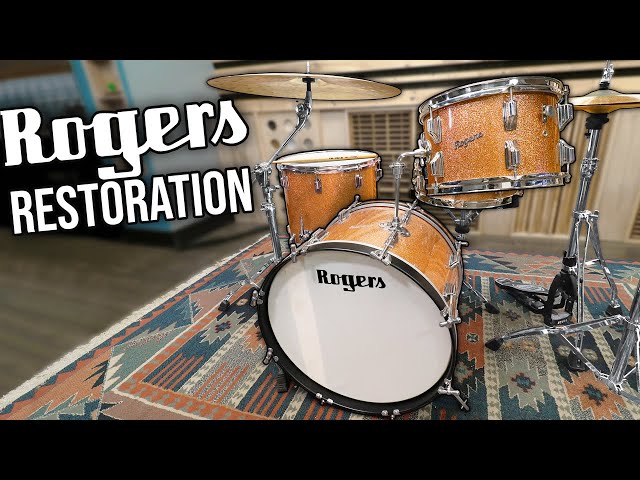 Restoring a 1960's Rogers Holiday Drum Set