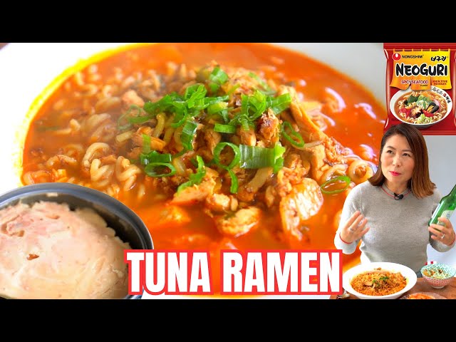Canned Tuna + Kimchi + Instant Ramen = 🌶ADDICTIVE Seafood Broth [Korean Instant Ramen Recipe] 참치라면