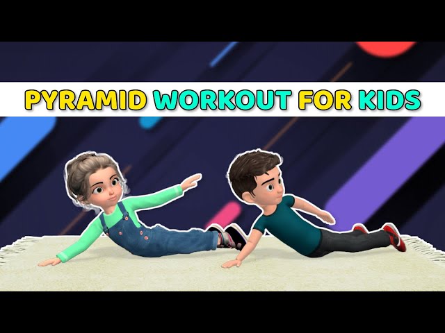 15 MIN PYRAMID WORKOUT FOR KIDS: EXERCISE & BURN FAT