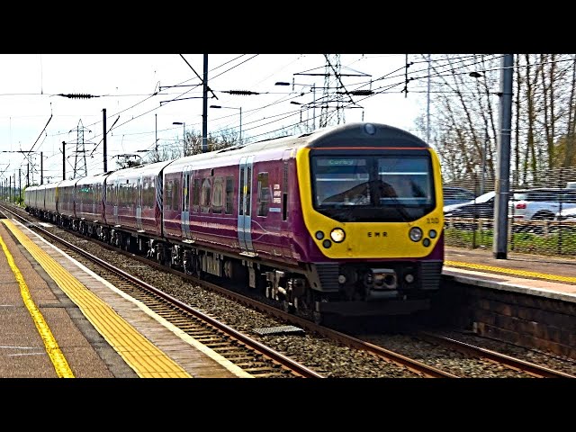 Trains at Harlington, MML - 12/04/24