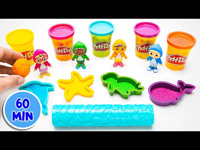 Colorful Learning Animals, Planets & Alphabet with Play Doh - Educational Video for Toddlers