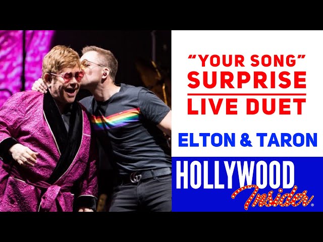 Watch a surprise LIVE duet "Your Song" from Elton John & Taron Egerton at Farewell Tour in Hove, UK
