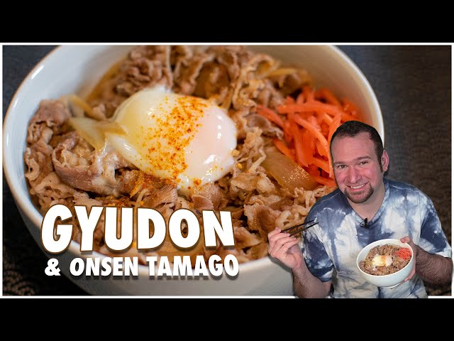 Japanese Beef Bowl with PERFECT Hot Spring Egg Recipe | Easy Gyudon