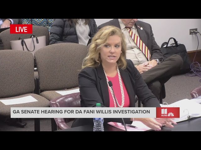 DA Fani Willis Georgia Senate hearing touches on authorization of Trump election special councils