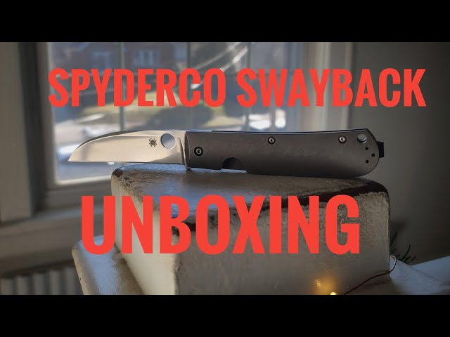 Spyderco Swayback Unboxing - ASMR for Knife Nuts