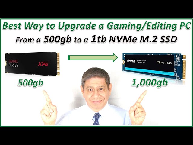 The BEST Way to Upgrade a Gaming/Editing PC NVMe M.2 Drive to one Having Higher Capacity
