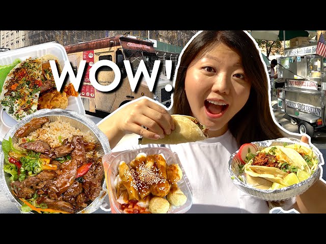 New York City FOOD TRUCKS You Must Try 🌮🗽! NYC Street Food Tour