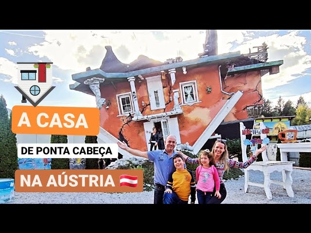 Tour pela casa de ponta cabeça na Áustria! Turismo na Áustria - Casa virada no Tirol! #europa #tirol