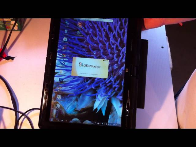 HP TX2 1024 Touchscreen Tablet / laptop Windows 7 review